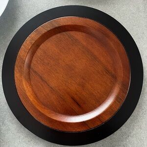 Pottery Barn Wooden plate chargers